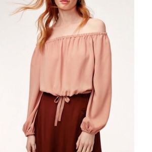 Aritzia Wilfred Eleanora Off the shoulder Blouse
